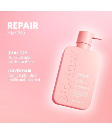 MONDAY Haircare REPAIR Shampoo 12.0 oz - Transform Your Style with the Best Innovation Today! - Buy Online on GoSupps.com
