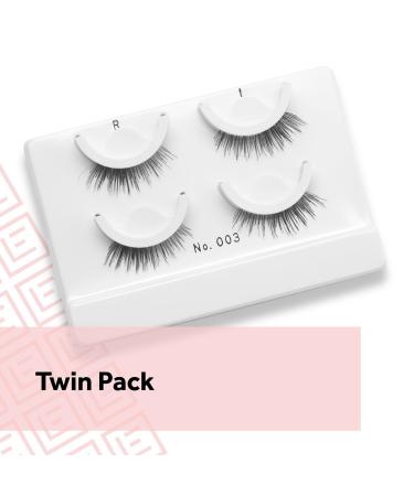 Discover Eylure Pre-Glued Light & Wispy No. 003 Eyelashes Twin Pack - Elevate Your Style Instantly! - Buy Online on GoSupps.com