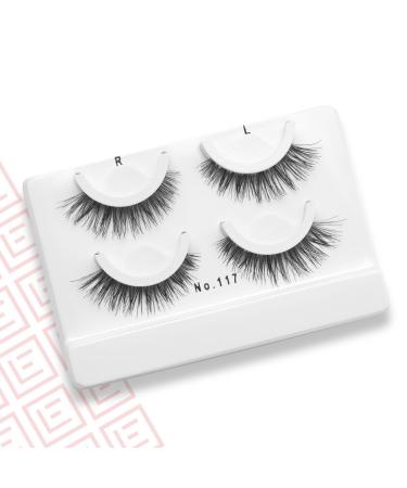 Eylure Pre-Glued Light & Wispy No. 117 Eyelashes Twin Pack - Transform Your Style with the Best Innovation Today! - Buy Online on GoSupps.com