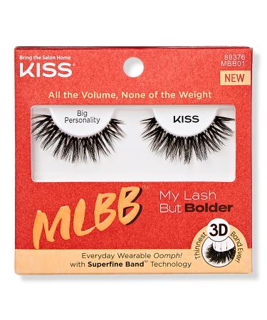 Kiss My Lash But Bolder 3D False Eyelashes, Big Personality