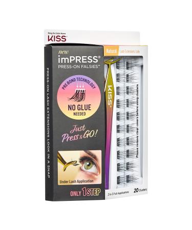 Discover Kiss imPRESS Press-On Falsies Eyelash Clusters, Natural - Elevate Your Style Instantly! - Buy Online on GoSupps.com
