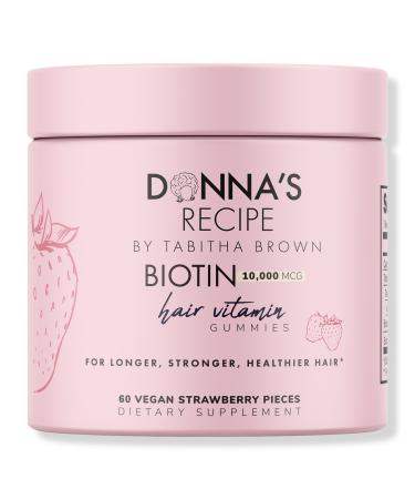 DONNA'S RECIPE Biotin Hair Vitamin Gummies 60 ct