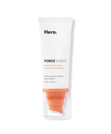 Hero Cosmetics Force Shield Superbeam Sunscreen Apricot SPF 30 1.6 oz