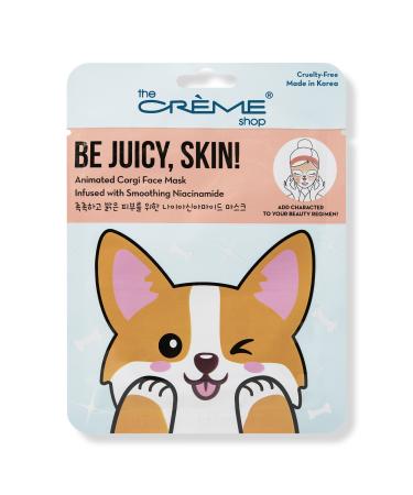 The Crème Shop Be Juicy, Skin! Animated Corgi Face Mask 1 ct