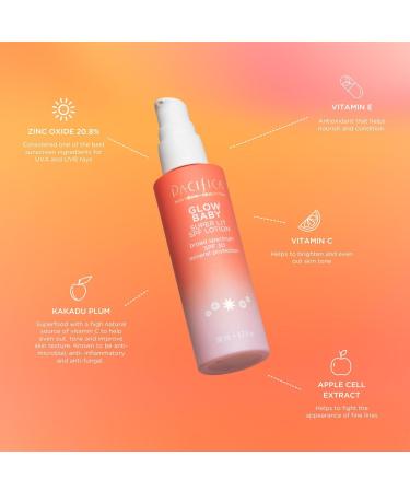 Discover Pacifica Glow Baby Super Lit SPF 30 Face Lotion - UVA/UVB Mineral Sunscreen 1.7 oz - Elevate Your Style Instantly! - Buy Online on GoSupps.com