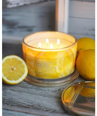 Discover HomeWorx Sun Kissed Lemon 4-Wick Candle 18.0 oz - Elevate Your Style Instantly! - Buy Online on GoSupps.com
