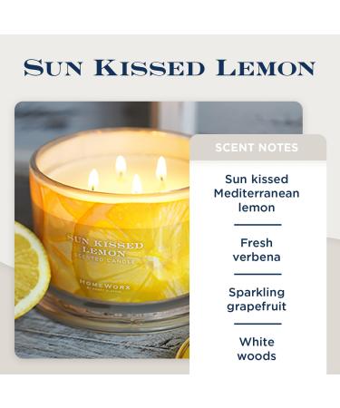 Discover HomeWorx Sun Kissed Lemon 4-Wick Candle 18.0 oz - Elevate Your Style Instantly! - Buy Online on GoSupps.com