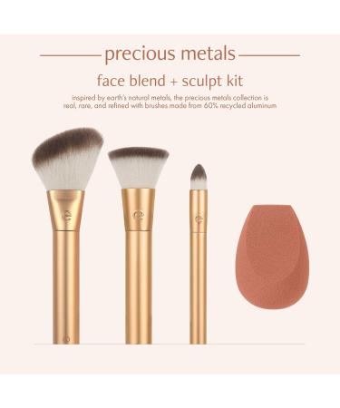 Discover EcoTools Precious Metals Face Blend + Sculpt Brush & Sponge Set - Elevate Your Style Instantly! - Buy Online on GoSupps.com