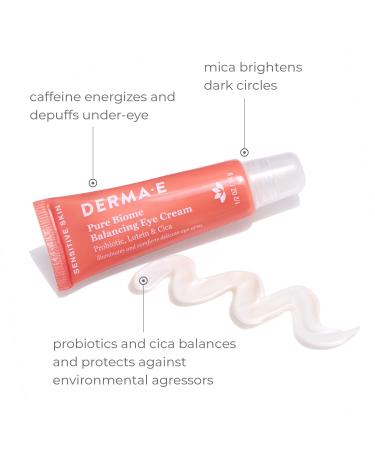 DERMA E Pure Biome Balancing Eye Cream 0.5 oz - Transform Your Style with the Best Innovation Today! - Buy Online on GoSupps.com