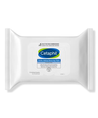 Cetaphil Gentle Makeup Removing Wipes, Fragrance and Alcohol Free 25 ct