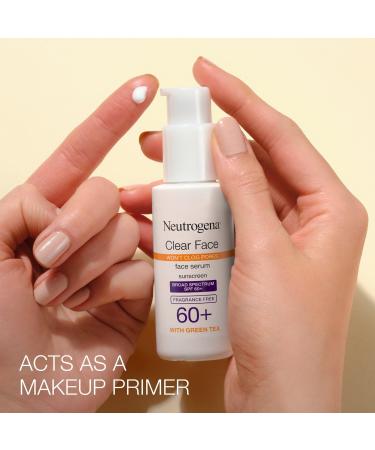 Discover Neutrogena Clear Face Serum Sunscreen with Green Tea, SPF 60+ 1.7 oz - Elevate Your Style Instantly! - Buy Online on GoSupps.com