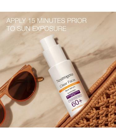 Discover Neutrogena Clear Face Serum Sunscreen with Green Tea, SPF 60+ 1.7 oz - Elevate Your Style Instantly! - Buy Online on GoSupps.com
