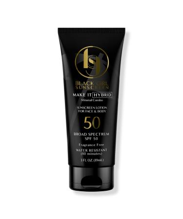 Black Girl Sunscreen Make It Hybrid Broad Spectrum SPF 50 3.0 oz