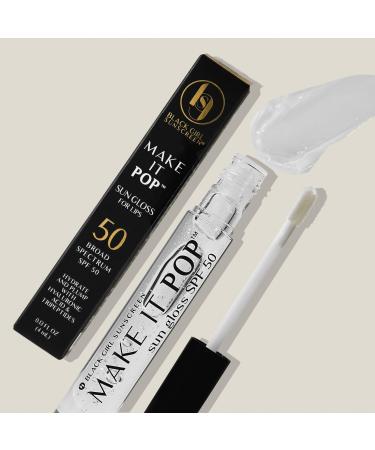 Black Girl Sunscreen Make It Pop Lip Sun Gloss SPF50 0.1 oz - Transform Your Style with the Best Innovation Today! - Buy Online on GoSupps.com