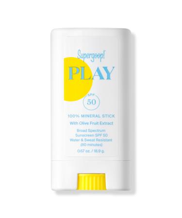 Supergoop! PLAY 100% Mineral Sunscreen Stick SPF 50 0.6 oz