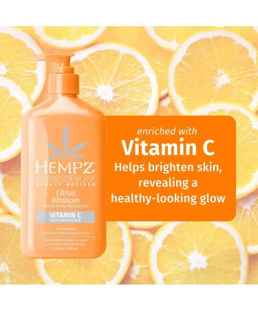Hempz Citrus Blossom Herbal Body Moisturizer With Vitamin C Citrus Blossom (17.0 oz) - Discover Premium Quality Shop now! - Buy Online on GoSupps.com
