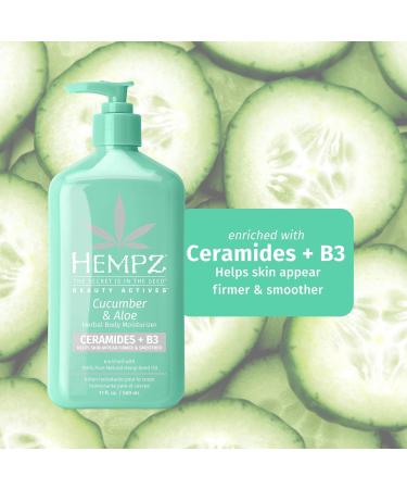 Discover Hempz Cucumber & Aloe Moisturizer With Ceramides + B3 Cucumber & Aloe (17.0 oz) - Elevate Your Style Instantly! - Buy Online on GoSupps.com