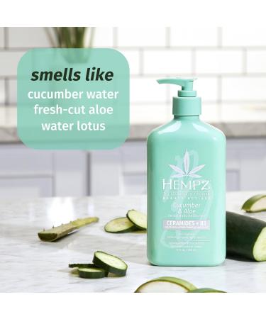 Discover Hempz Cucumber & Aloe Moisturizer With Ceramides + B3 Cucumber & Aloe (17.0 oz) - Elevate Your Style Instantly! - Buy Online on GoSupps.com