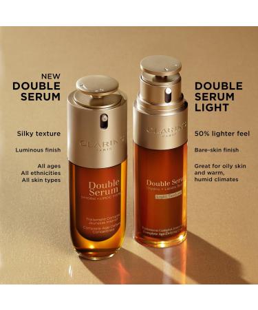 Clarins Double Serum Light Texture Firming & Smoothing Anti-Aging Concentrate 1.6 oz - Transform Your Style with the Best Innovation Today! - Buy Online on GoSupps.com