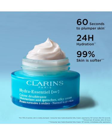 Clarins Hydra-Essentiel Silky Moisturizer with Double Hyaluronic Acid 1.7 oz - Transform Your Style with the Best Innovation Today! - Buy Online on GoSupps.com