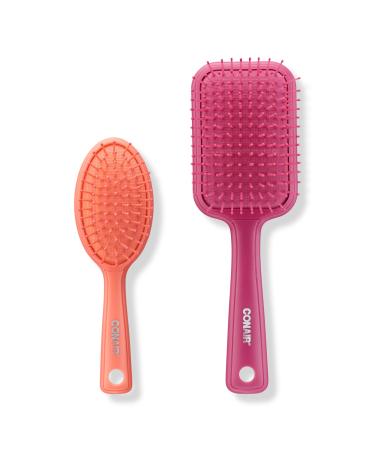 Conair Color Pops Detangle & Style Brush Set