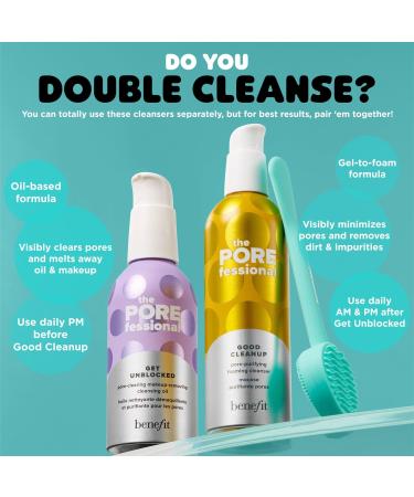 Discover Benefit Cosmetics The POREfessional Get Unblocked Makeup-Removing Cleansing Oil Mini 1.5 oz - Elevate Your Style Instantly! - Buy Online on GoSupps.com