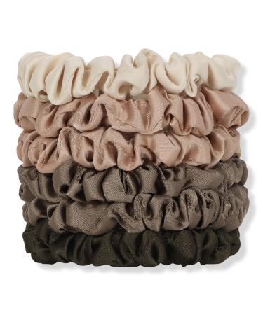 Kitsch Satin Ultra Petite Hair Scrunchies Eucalyptus 6 ct