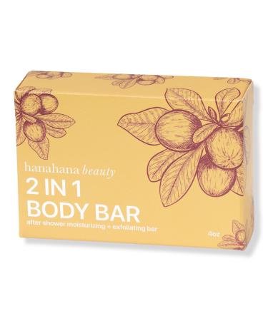 hanahana beauty 2-in-1 After Shower Moisturizing and Exfoliating Body Bar 4.0 oz