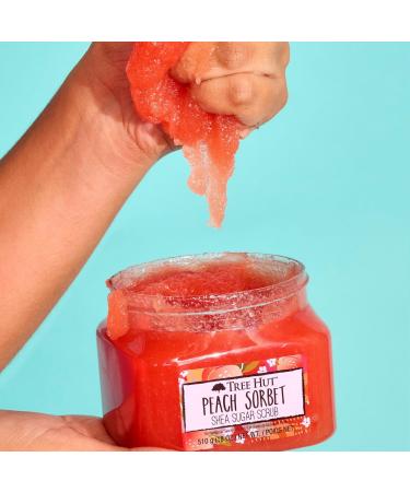 Discover Tree Hut Peach Sorbet Shea Sugar Body Scrub 18.0 oz - Elevate Your Style Instantly! - Buy Online on GoSupps.com