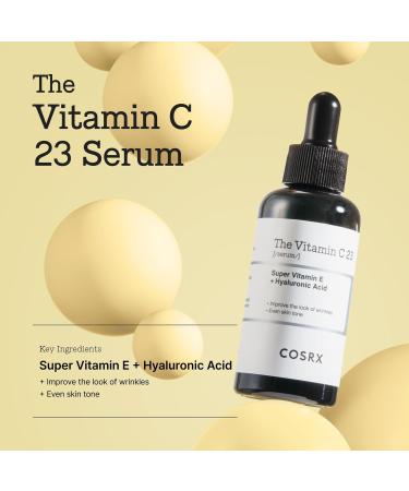 Discover COSRX The Vitamin C 23 Serum with Super Vitamin E + Hyaluronic Acid 0.67 oz - Elevate Your Style Instantly! - Buy Online on GoSupps.com