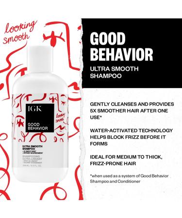 IGK Good Behavior Ultra Smooth Shampoo 8.0 oz - Discover Premium Quality Shop now! - Buy Online on GoSupps.com