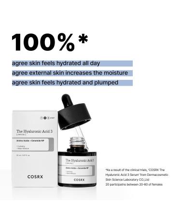 Discover COSRX The Hyaluronic Acid 3 Serum with Amino Acids + Ceramide NP 0.67 oz - Elevate Your Style Instantly! - Buy Online on GoSupps.com