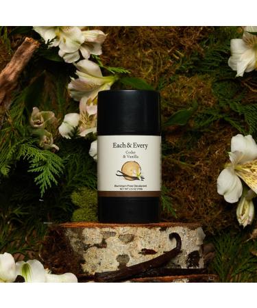 Each & Every Cedar & Vanilla Worry Free Natural Deodorant 2.5 oz - Transform Your Style with the Best Innovation Today! - Buy Online on GoSupps.com