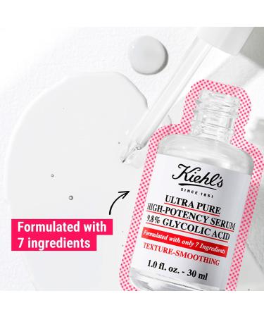 Discover Kiehl's Since 1851 Ultra Pure High-Potency 9.8% Glycolic Acid Serum 1.0 oz - Elevate Your Style Instantly! - Buy Online on GoSupps.com