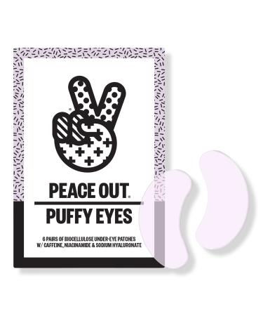 Peace Out Puffy Eyes Biocellulose Under-Eye Patches 6 pair