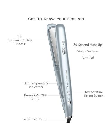 Discover Conair InfinitiPRO By Conair Smoothwrap 1" Dual Ion Flat Iron With Advanced Plasma Technology - Elevate Your Style Instantly! - Buy Online on GoSupps.com