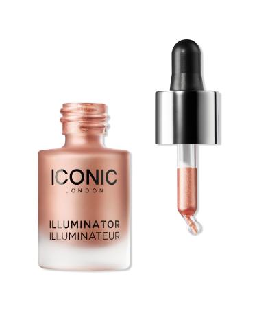 ICONIC LONDON Illuminator Liquid Shimmer Highlighter Drops Blush 0.45 oz