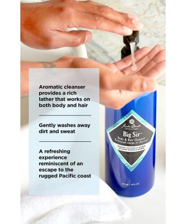 Jack Black Big Sir Body & Hair Cleanser with Marine Accord & Amber 33.0 oz - Discover Premium Quality Shop now! - Buy Online on GoSupps.com