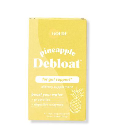 GOLDE Pineapple Debloat Probiotic Bloat Supplement 8 ct