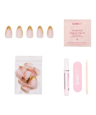 Discover Glamnetic Golden Touch Press-On Nails - Elevate Your Style Instantly! - Buy Online on GoSupps.com