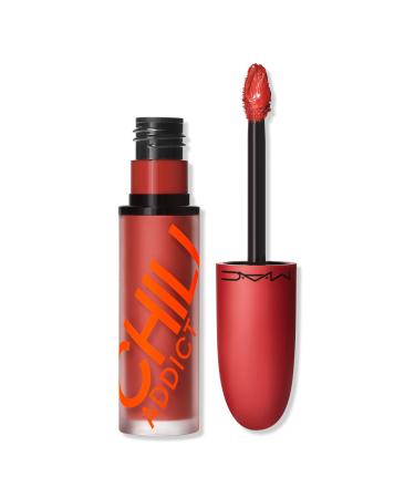 MAC Chili's Crew Retro Matte Liquid Lipcolour Chili Addict (very matte warm brick red)