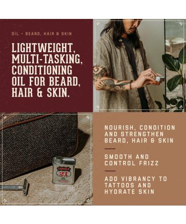 Discover 18.21 Man Made Sweet Tobacco Lightweight, Conditioning Beard, Hair & Skin Oil - Elevate Your Style Instantly! - Buy Online on GoSupps.com