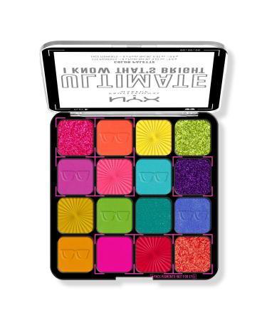 NYX Professional Makeup Ultimate Color Shadow Palette I Know That's Bright 0.32 oz