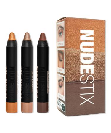 NUDESTIX Smokey Gold Eyes 3 Piece Mini Eye Kit