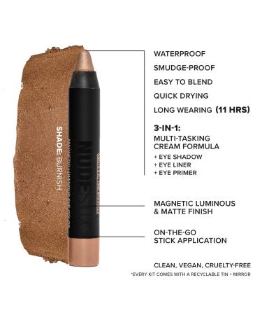 Discover NUDESTIX Smokey Gold Eyes 3 Piece Mini Eye Kit - Elevate Your Style Instantly! - Buy Online on GoSupps.com
