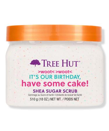 Tree Hut Shea Sugar Exfoliating Body Scrub Birthday Cake 18 oz