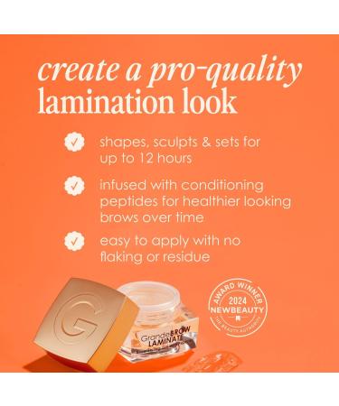 Grande Cosmetics GrandeBROW-LAMINATE Brow Styling Gel with Peptides - Transform Your Style with the Best Innovation Today! - Buy Online on GoSupps.com
