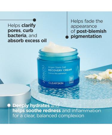 Andalou Naturals Clear Skin Argan Stem Cell Recovery Cream 1.7 oz - Transform Your Style with the Best Innovation Today! - Buy Online on GoSupps.com
