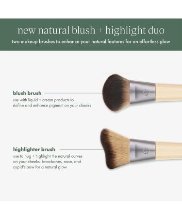 Discover EcoTools Blush + Highlight Makeup Brush Duo - Elevate Your Style Instantly! - Buy Online on GoSupps.com