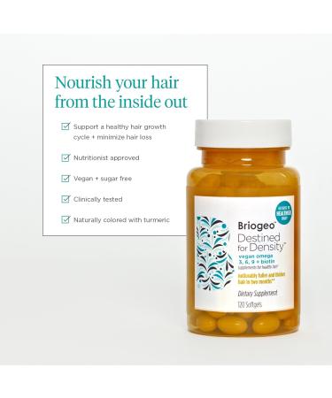 Discover Briogeo Destined For Density Vegan Omega 3,6,9 + Biotin Supplements 120 ct - Elevate Your Style Instantly! - Buy Online on GoSupps.com